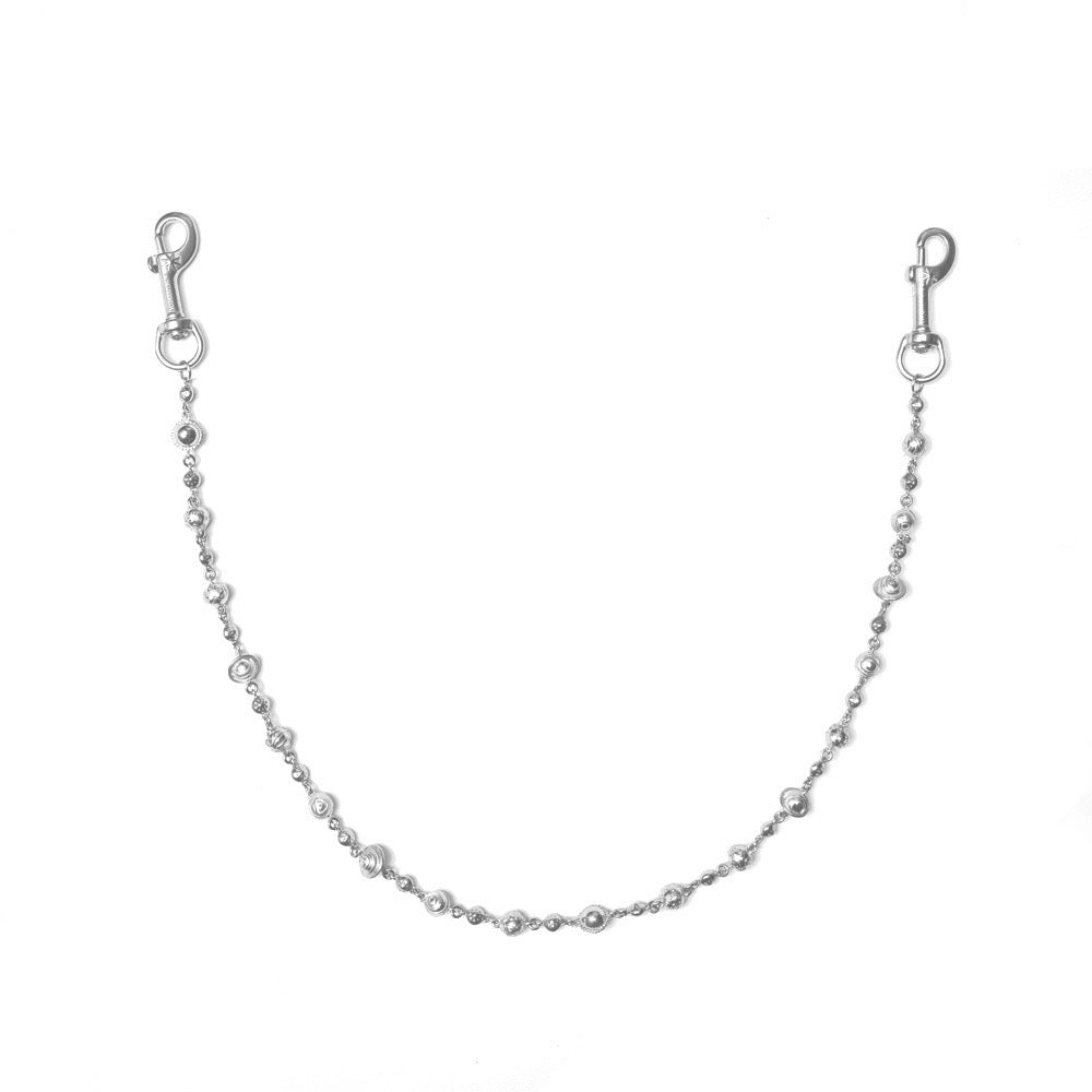 Starchain Wrld Silver Planets NS Biker Chain