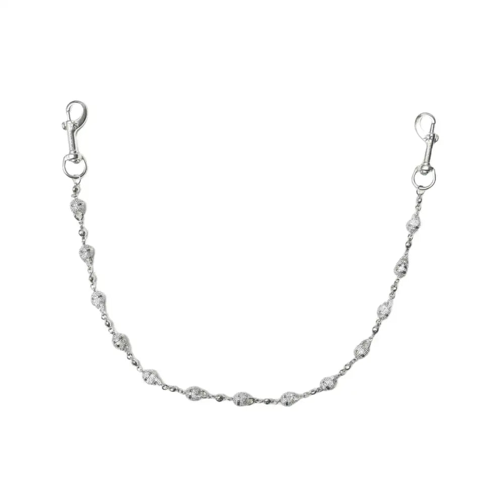 Starchain Wrld Silver Skull NS Keychain