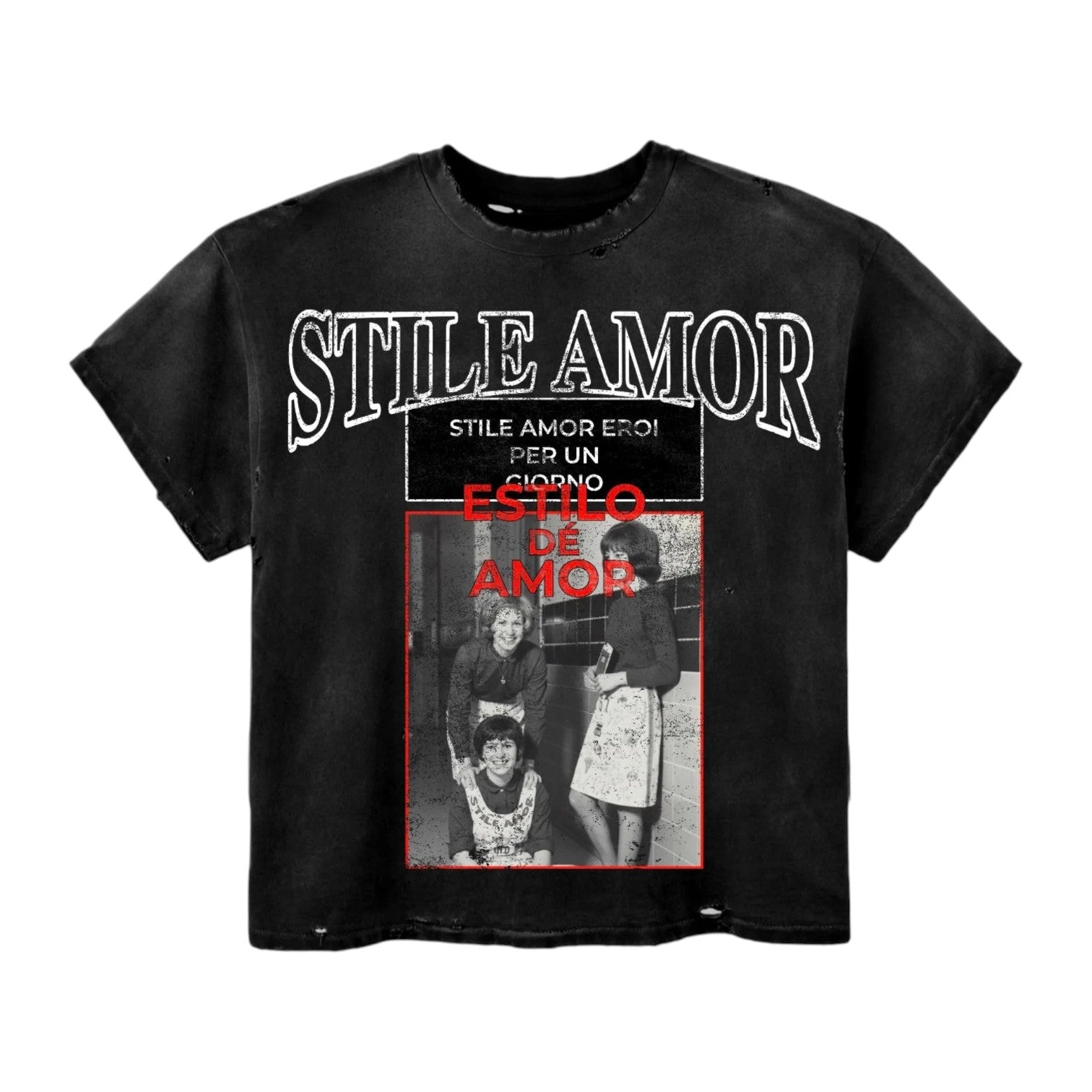 Stile De Amor 'EROI' Black Tee