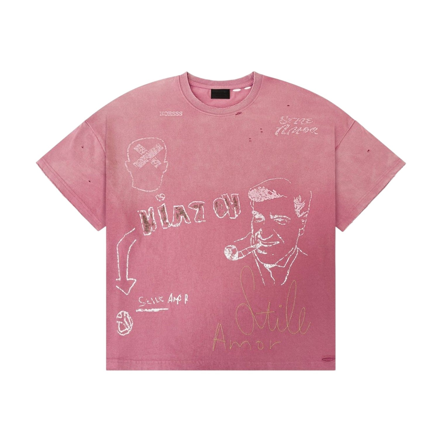 Stile De Amor 'Napoletano' Pink Tee