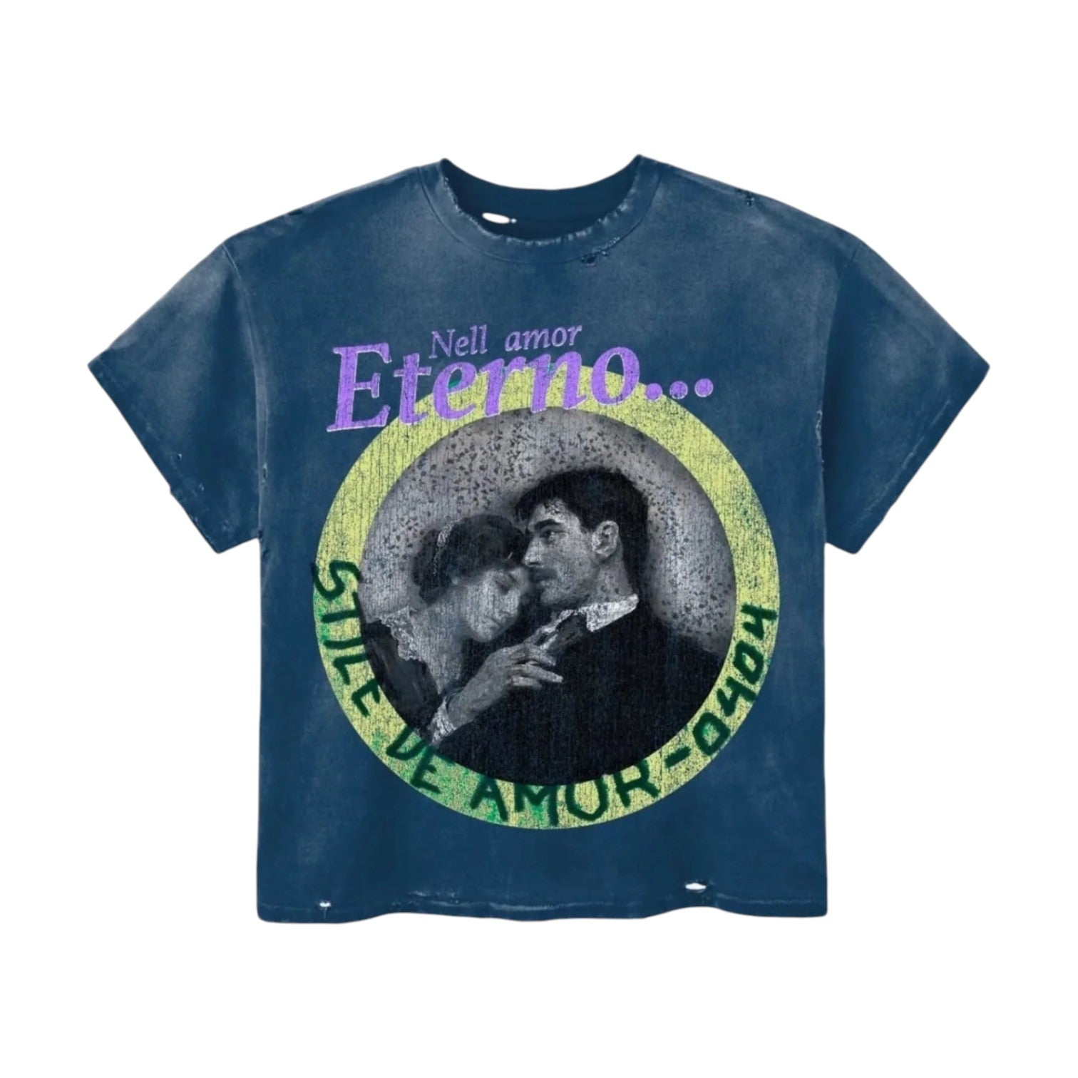 Stile De Amor 'Nell Eterno' Blue Tee