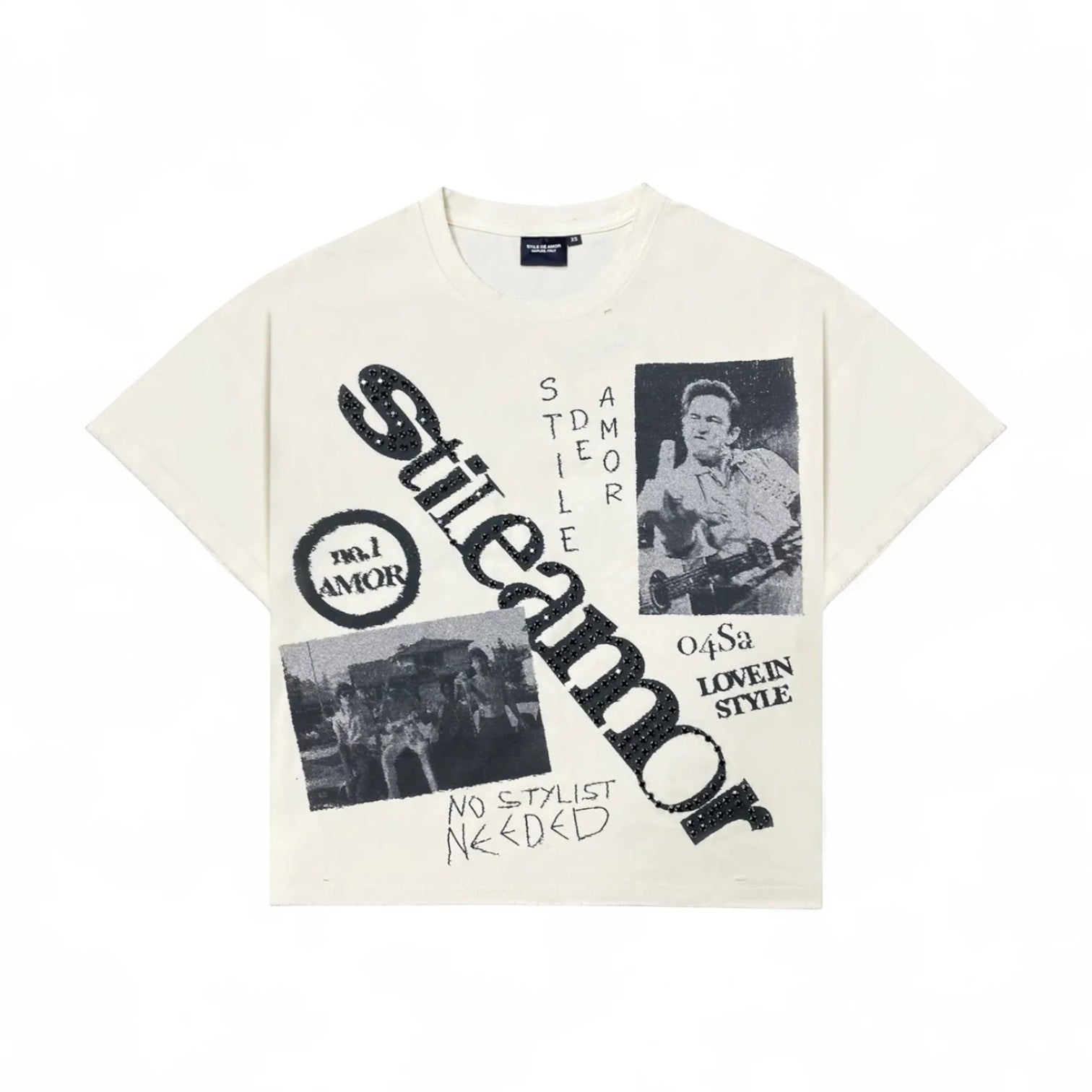 Stile De Amor 'No Stylist' Cream Tee