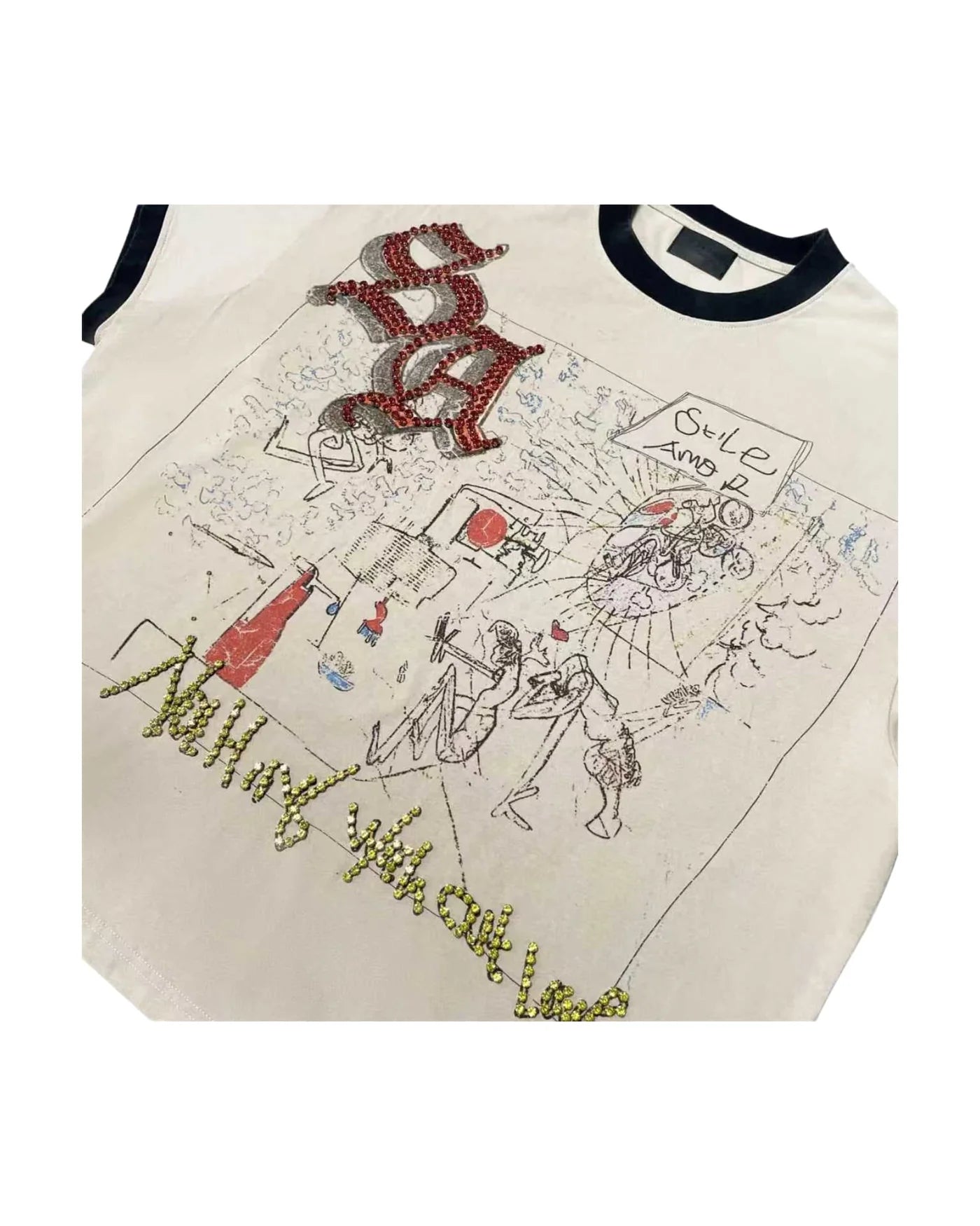 Stile De Amor 'Nun Without SA' Cream Tee