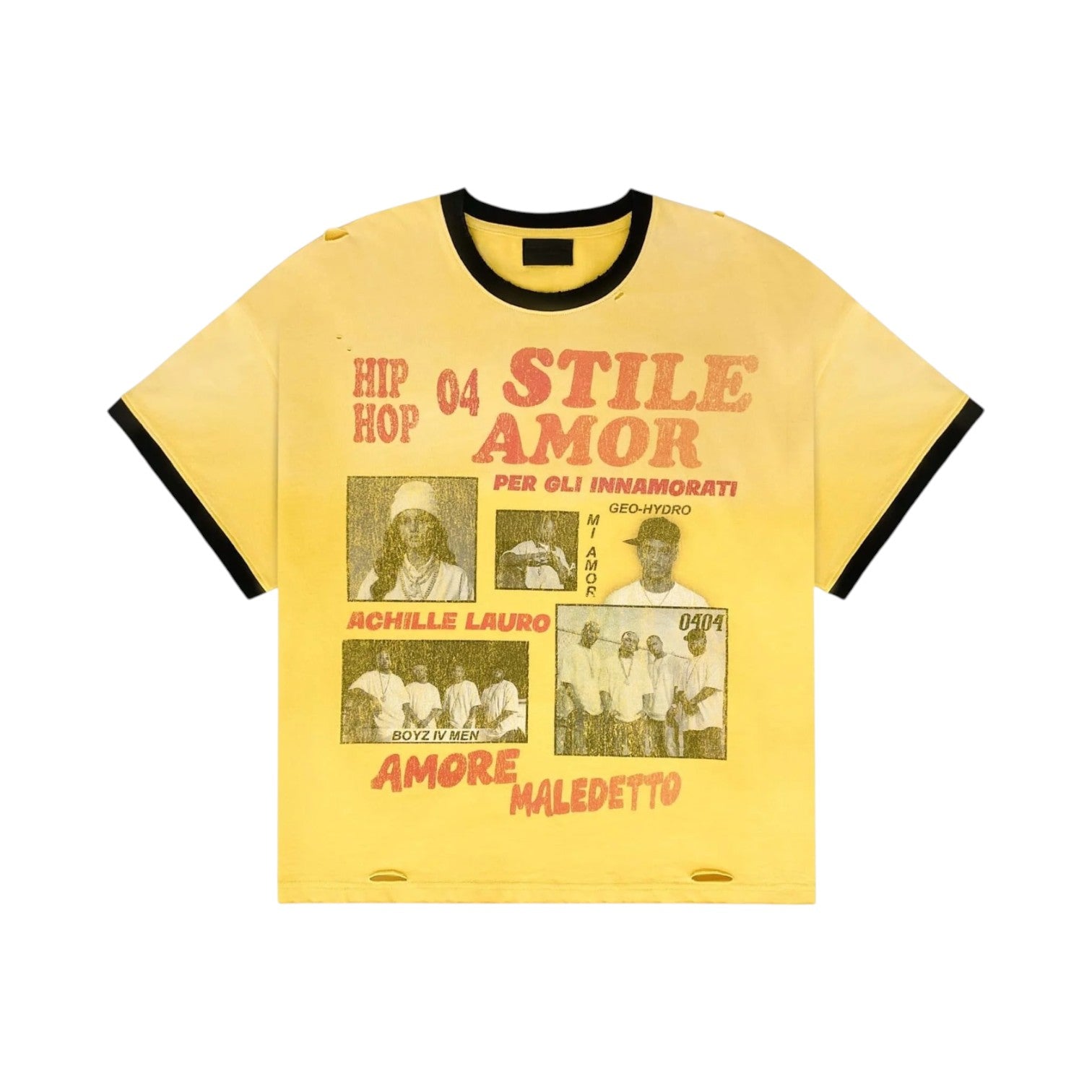 Stile De Amor 'Popolare' Yellow Tee