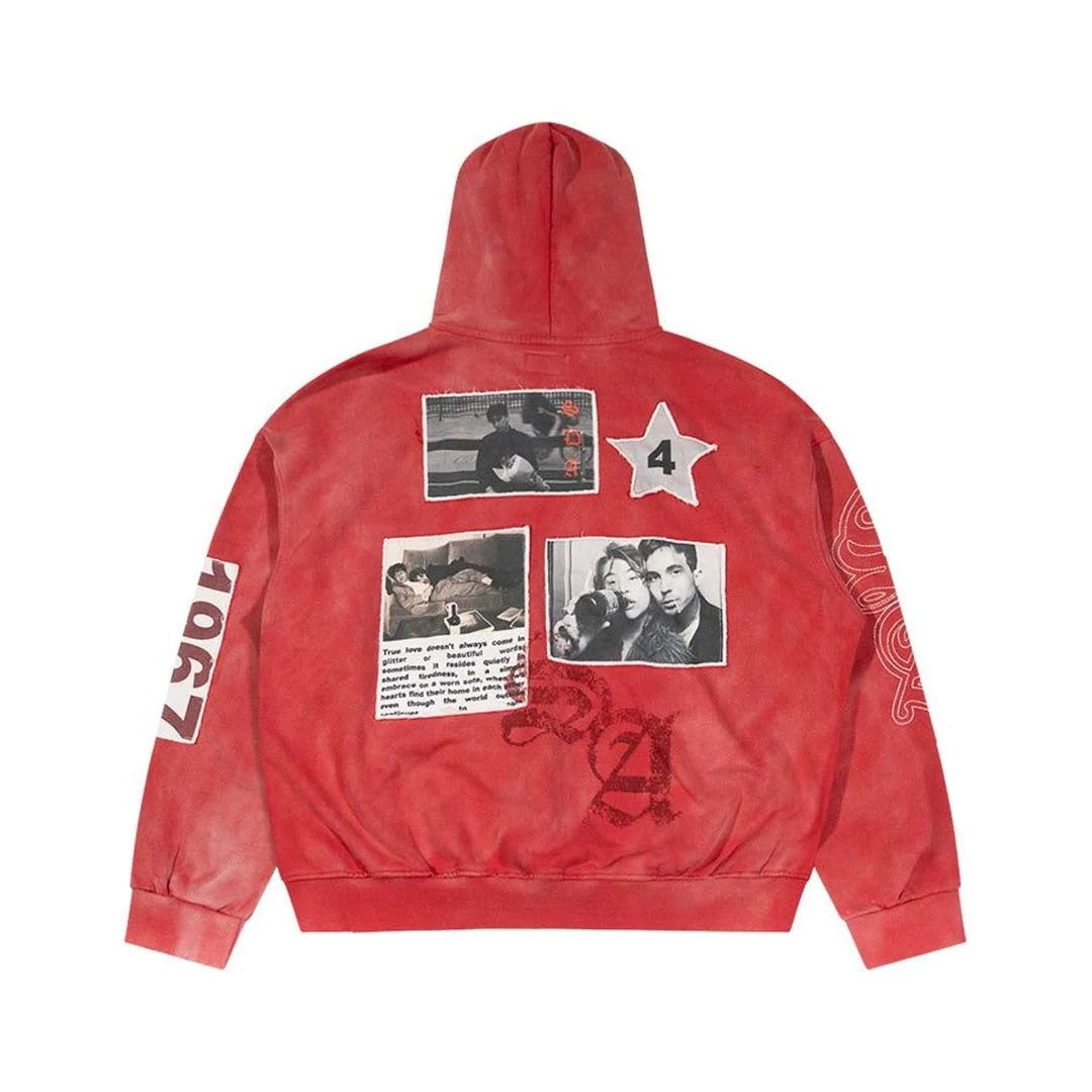 Stile De Amor 'Rosso' Red Hoodie