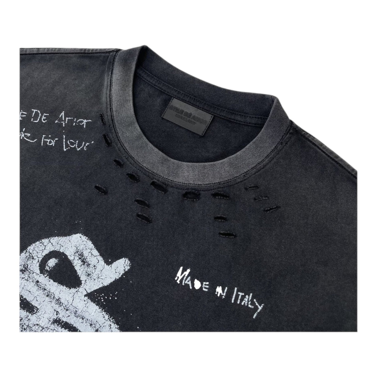 Stile De Amor 'Squadra SA' Black LS Tee