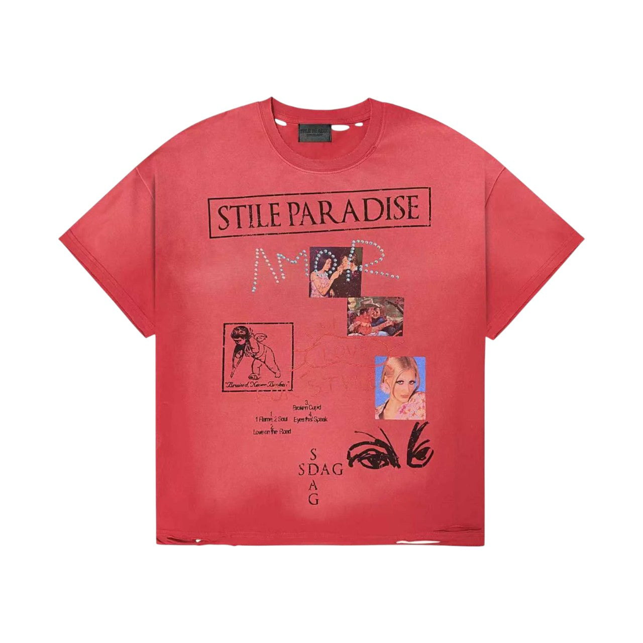Stile De Amor 'Stile Paradise' Red Tee