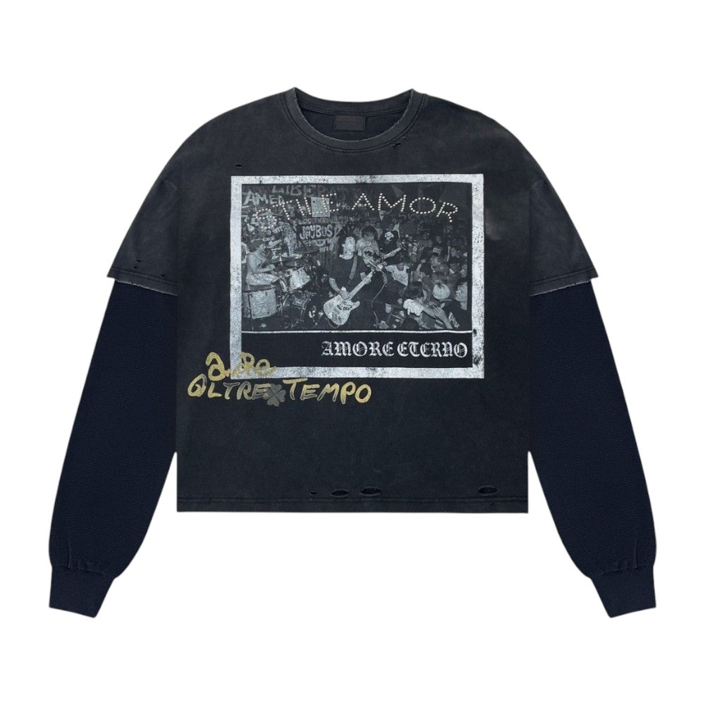 Stile De Amor 'Tempo' Black LS Tee