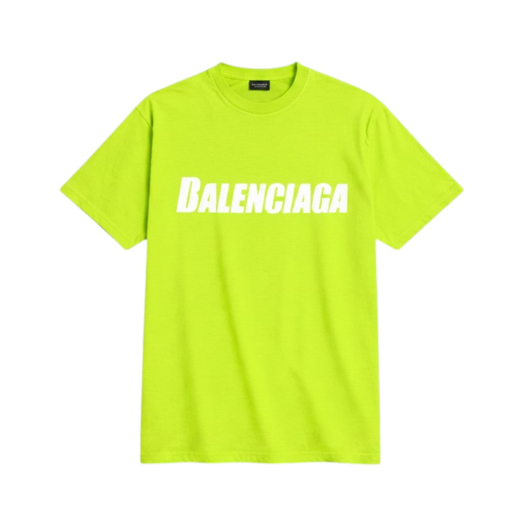 Balenciaga 'Destruction Logo' Flou Yellow Tee