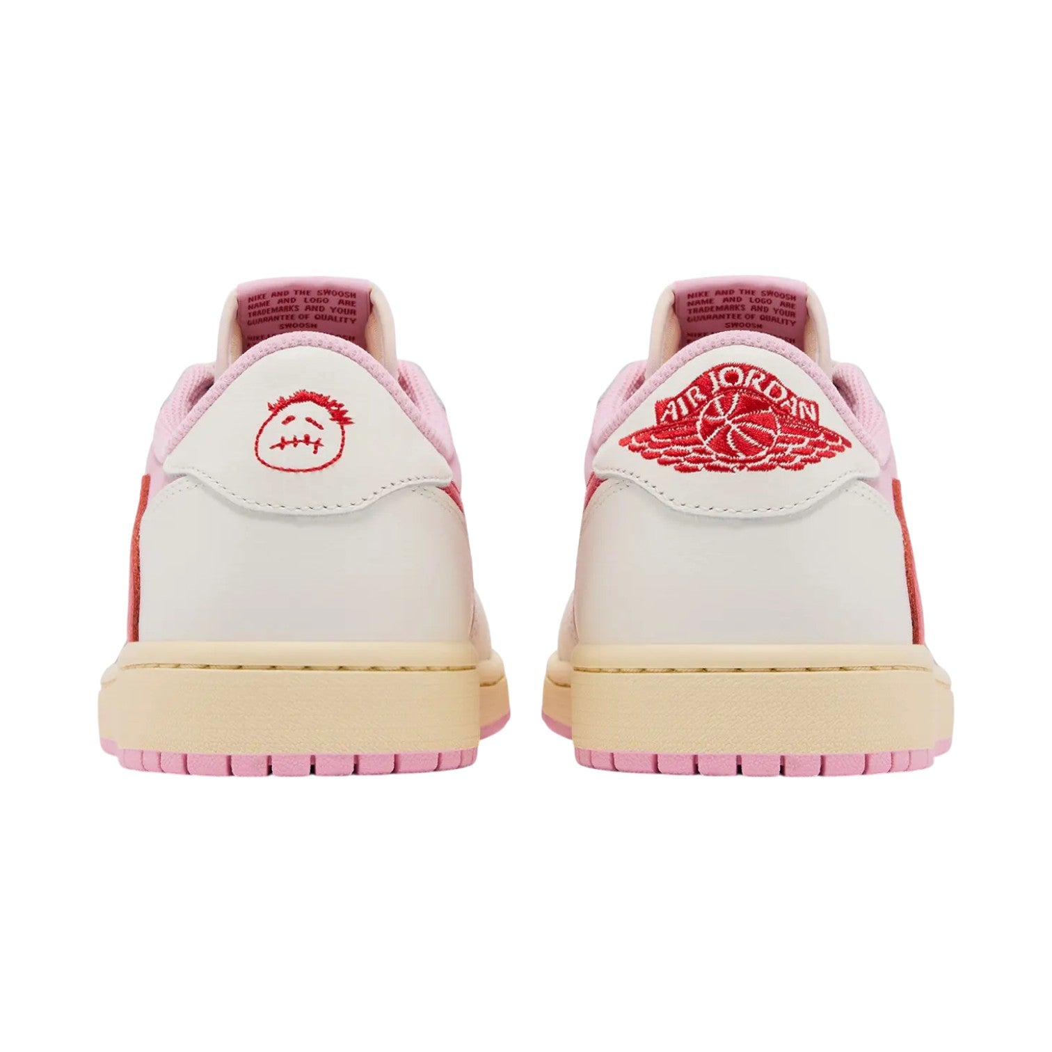 Travis Scott x Air Jordan 1 Low 'Sail Tropical Pink' Pink Sneakers