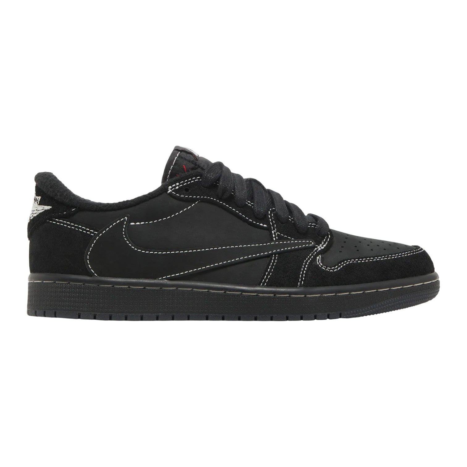 Travis Scott x Air Jordan 1 'Phantom' Low Black Sneaker (Kid's)