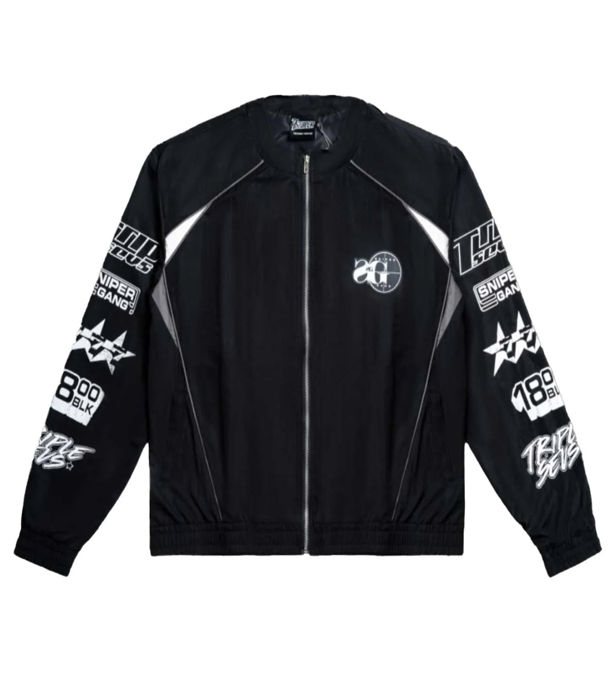 Triple 7 'Sniper Gang' Black Track Jacket