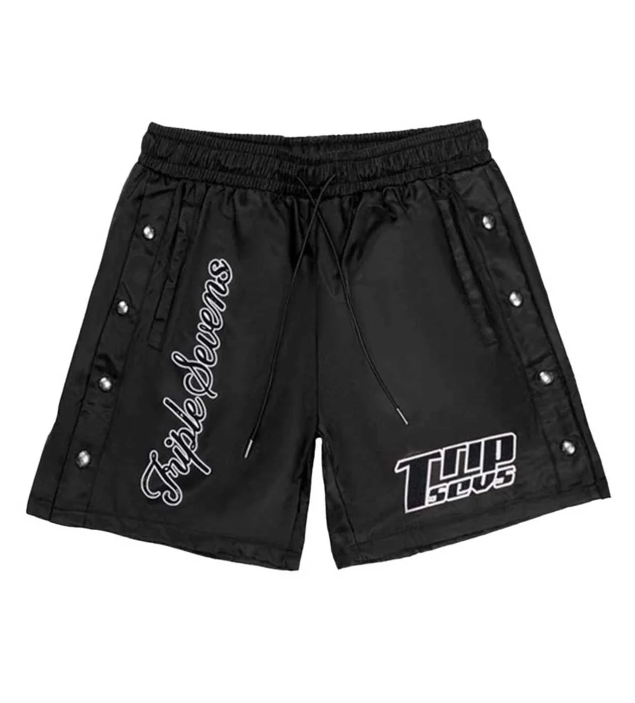 Triple Sevens 7 Black Nylon Shorts