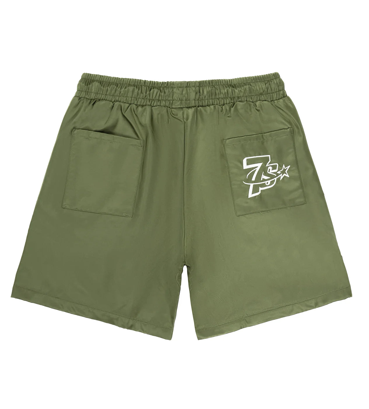Triple Sevens 7 Green Nylon Shorts