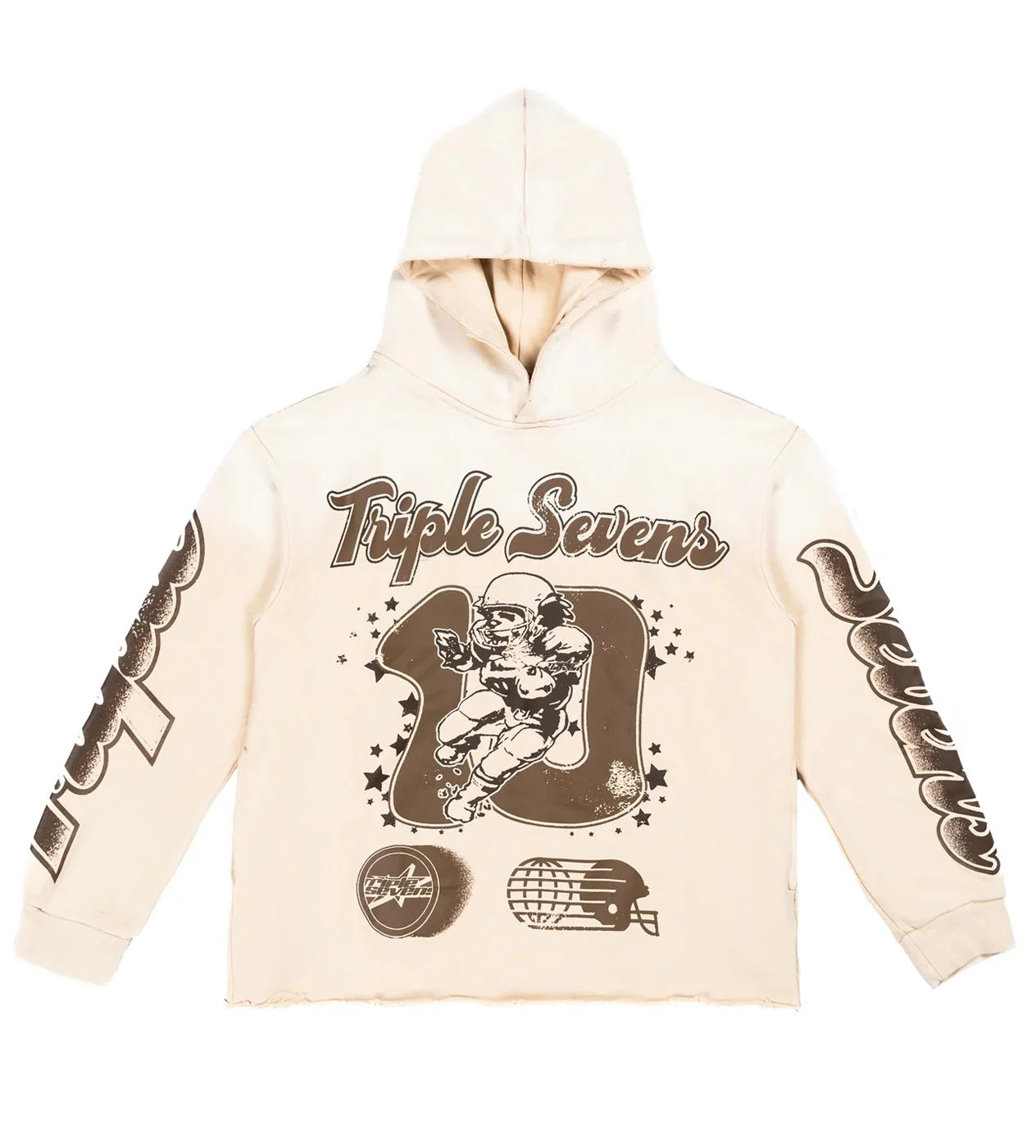 Triple Sevens 7 'All Star' Beige Hoodie