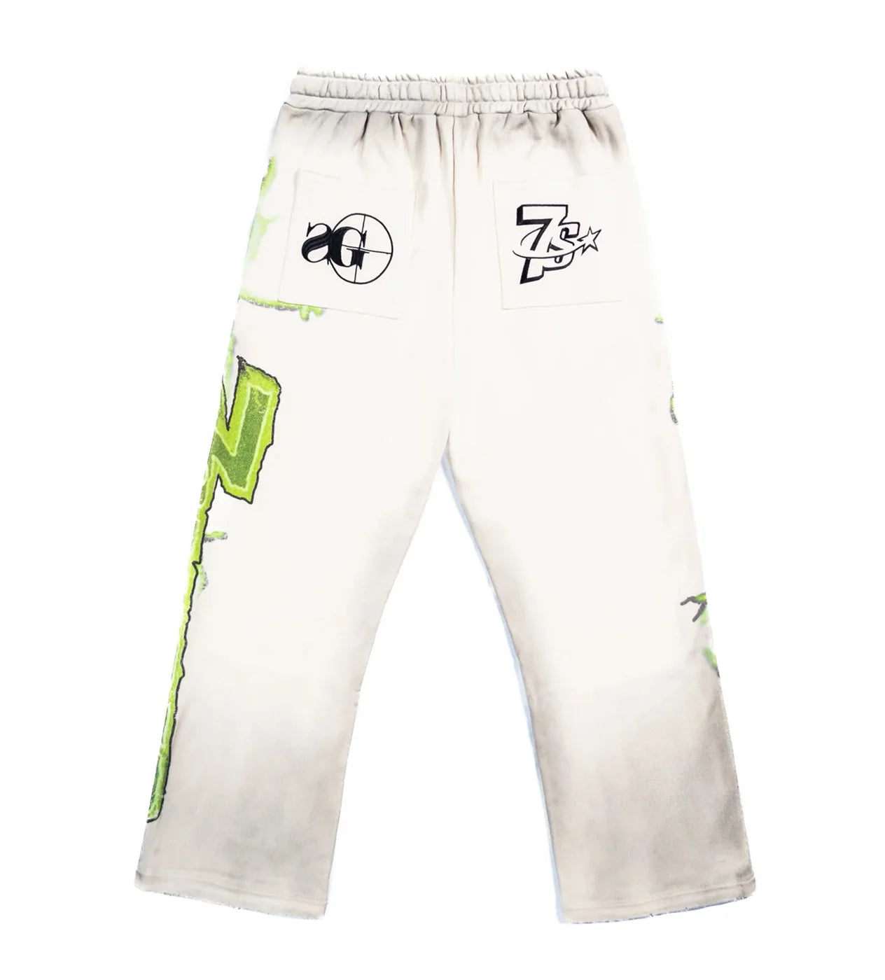 Triple Sevens 7 'Vulture' White & Green Sweats