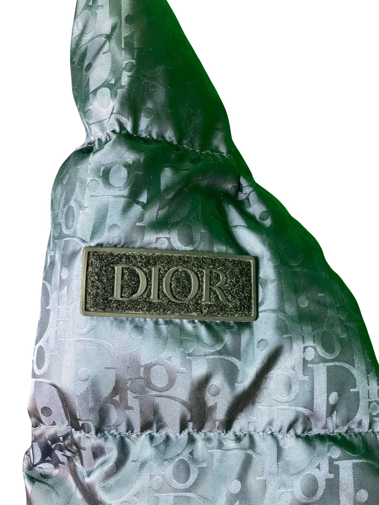 Dior "Oblique" Blue Puffer Coat