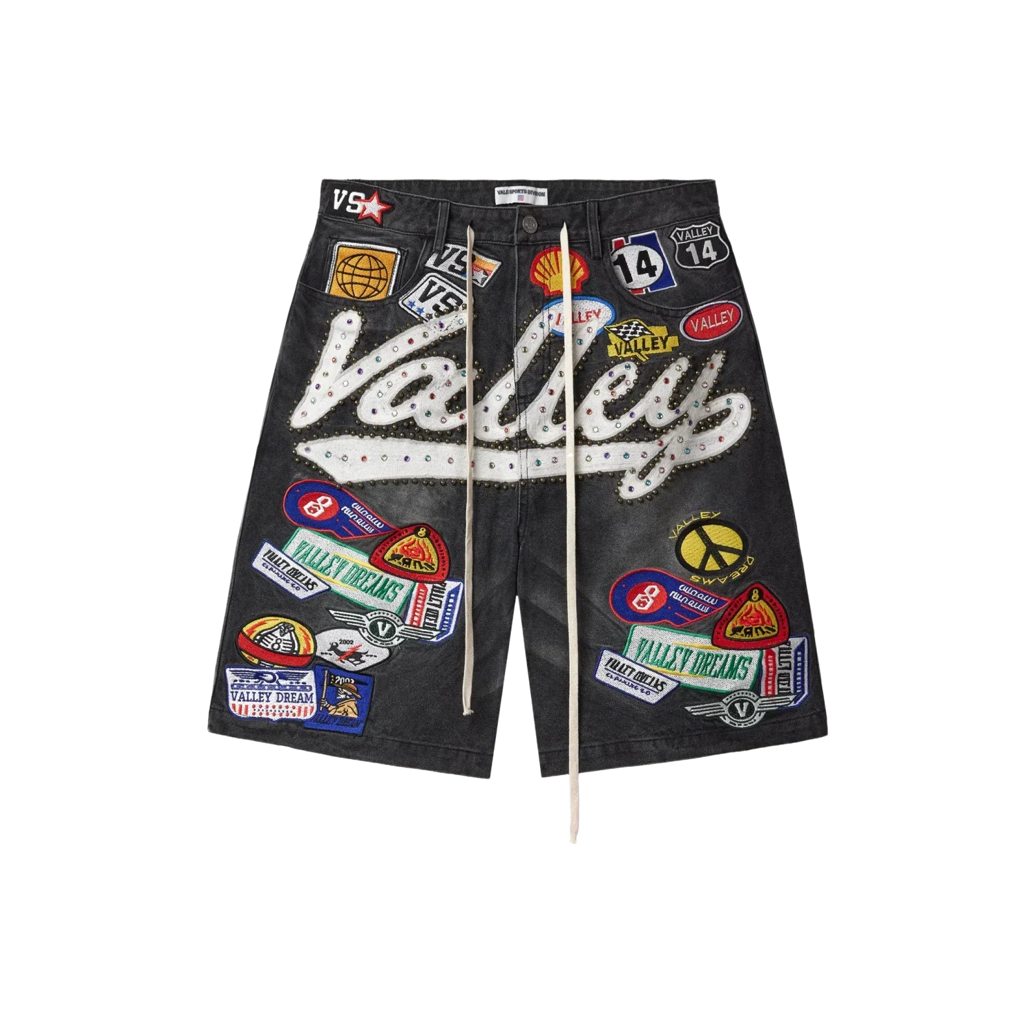 Vale Forever '1980's' Black Jean Shorts
