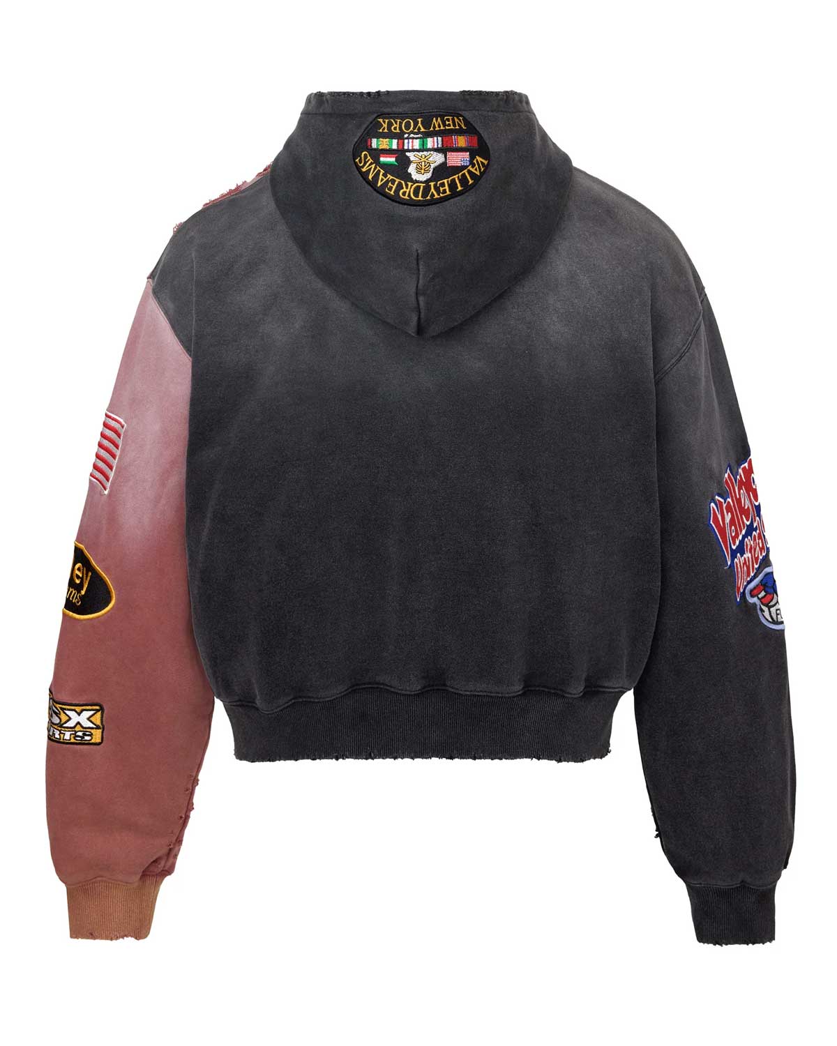 Vale Forever '2 Face' Black & Red Zip Up Hoodie