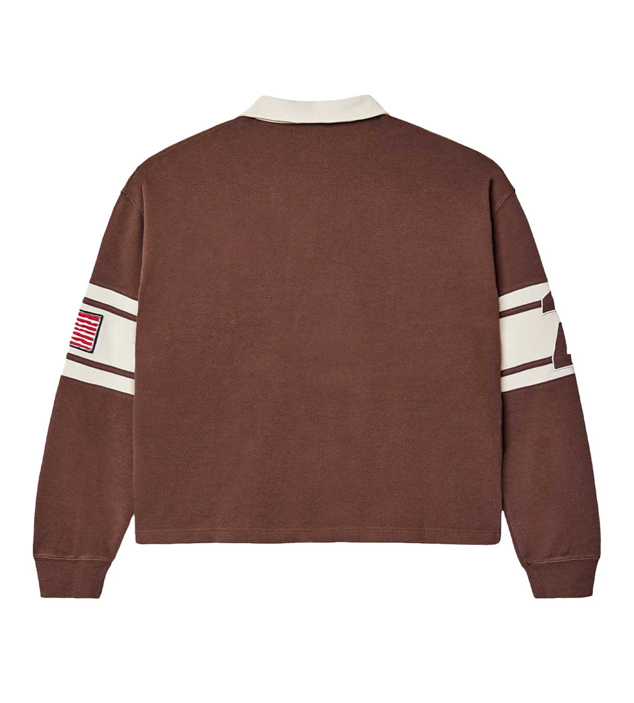 Vale Forever 'Chocolate Derby' Brown Long Sleeve Polo