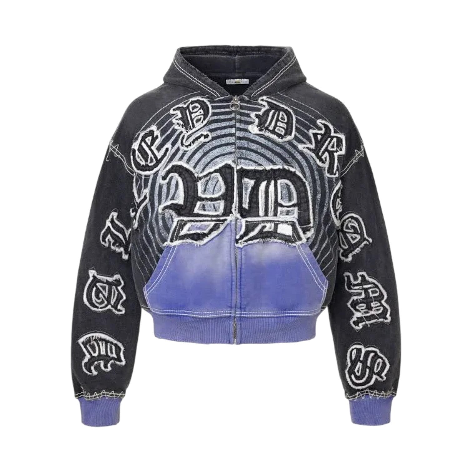 Vale Forever 'Hypnotiq' Black Zip Up Hoodie