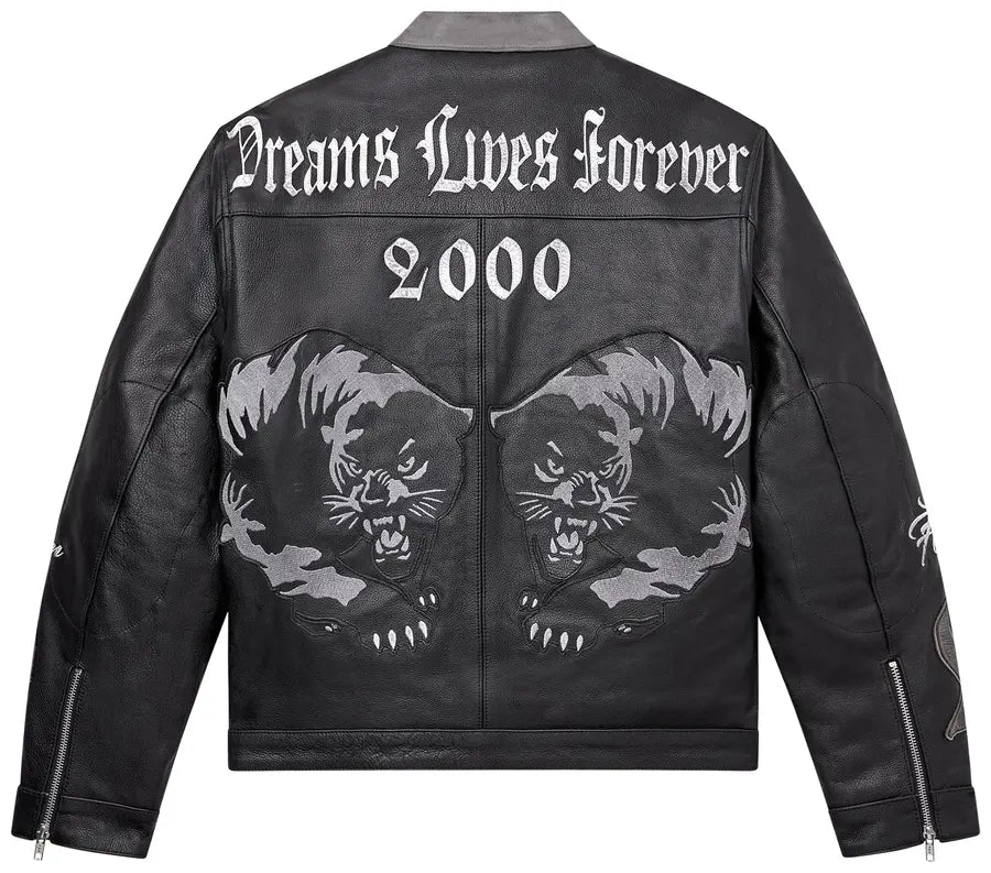 Vale Forever 'Inferno Motorcroxxx' Black Leather Jacket