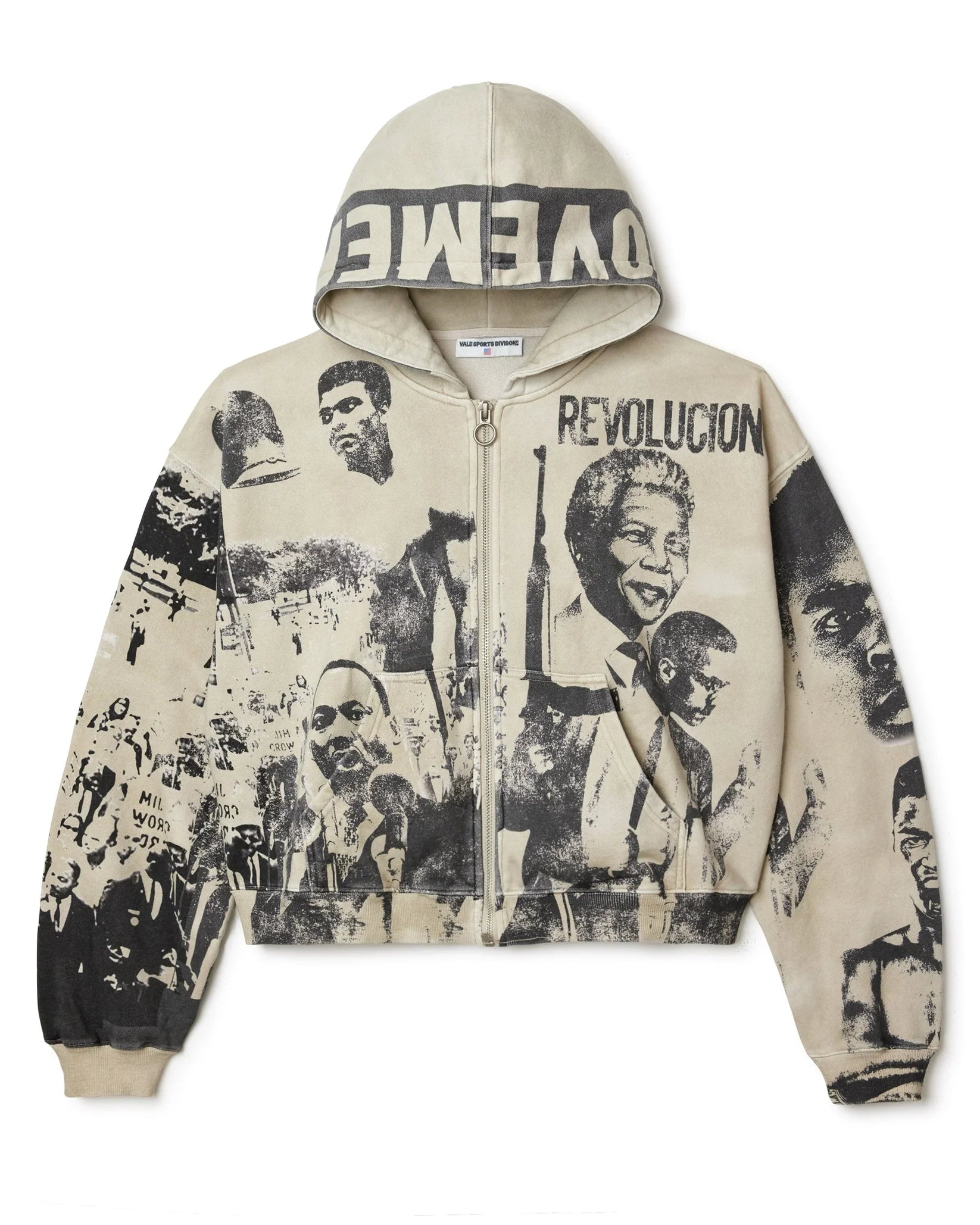 Vale Forever 'Monument' White Zip Up Hoodie