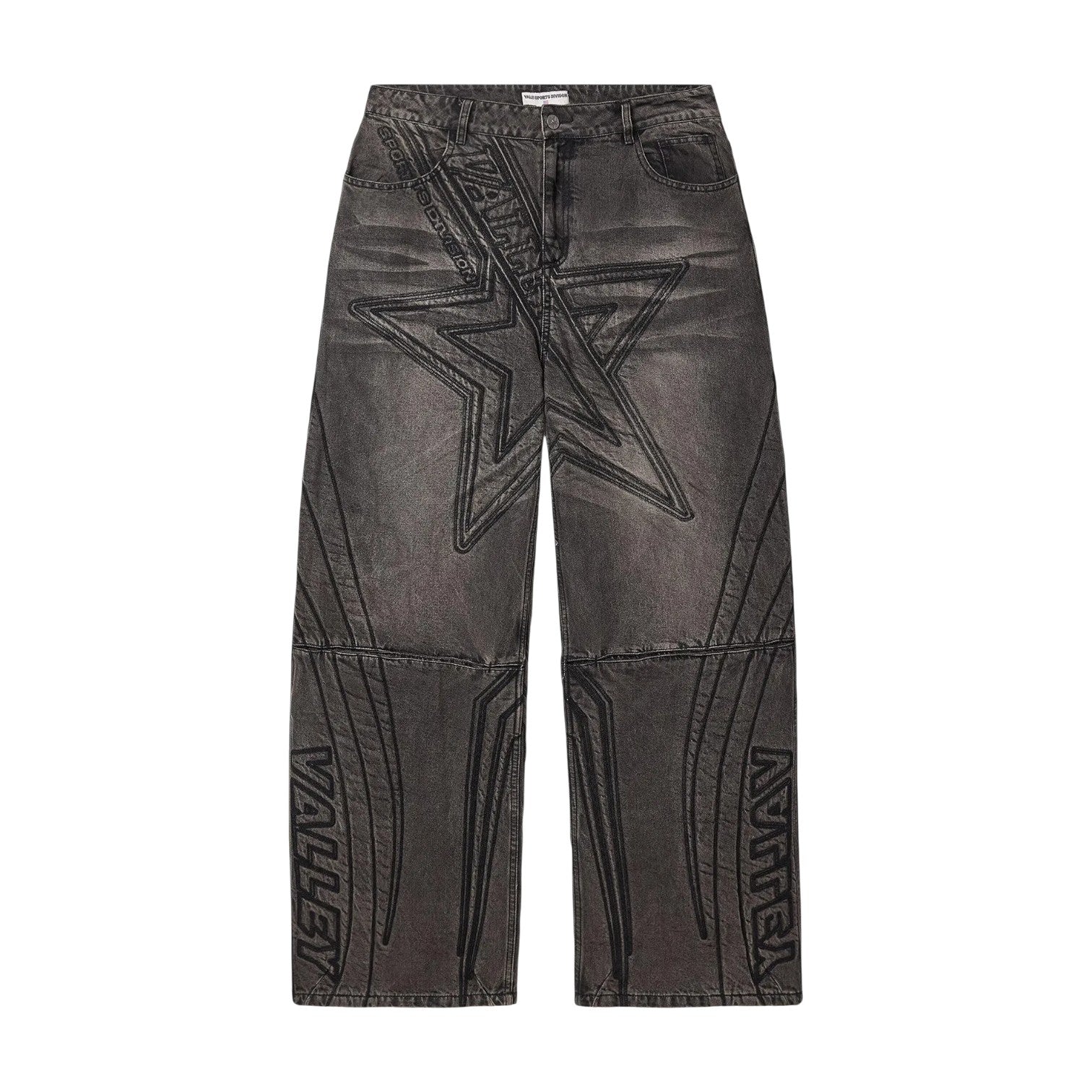 Vale Forever 'Motocroxxx Pines' Rinsed Black Jeans