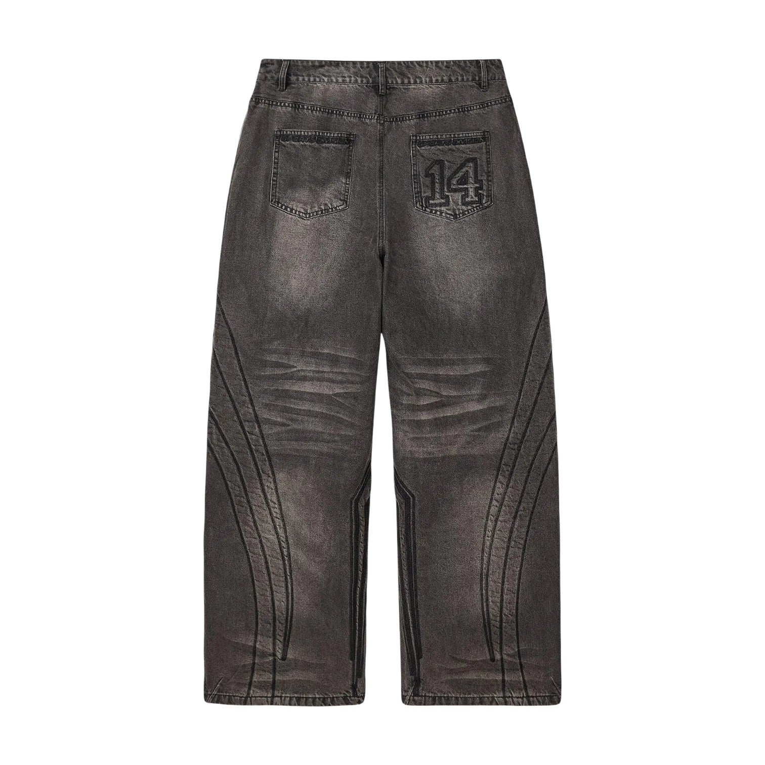 Vale Forever 'Motocroxxx Pines' Rinsed Black Jeans