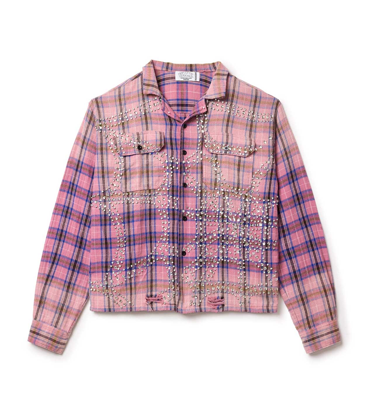 Vale Forever 'Piggy Bank' Pink Flannel Shirt