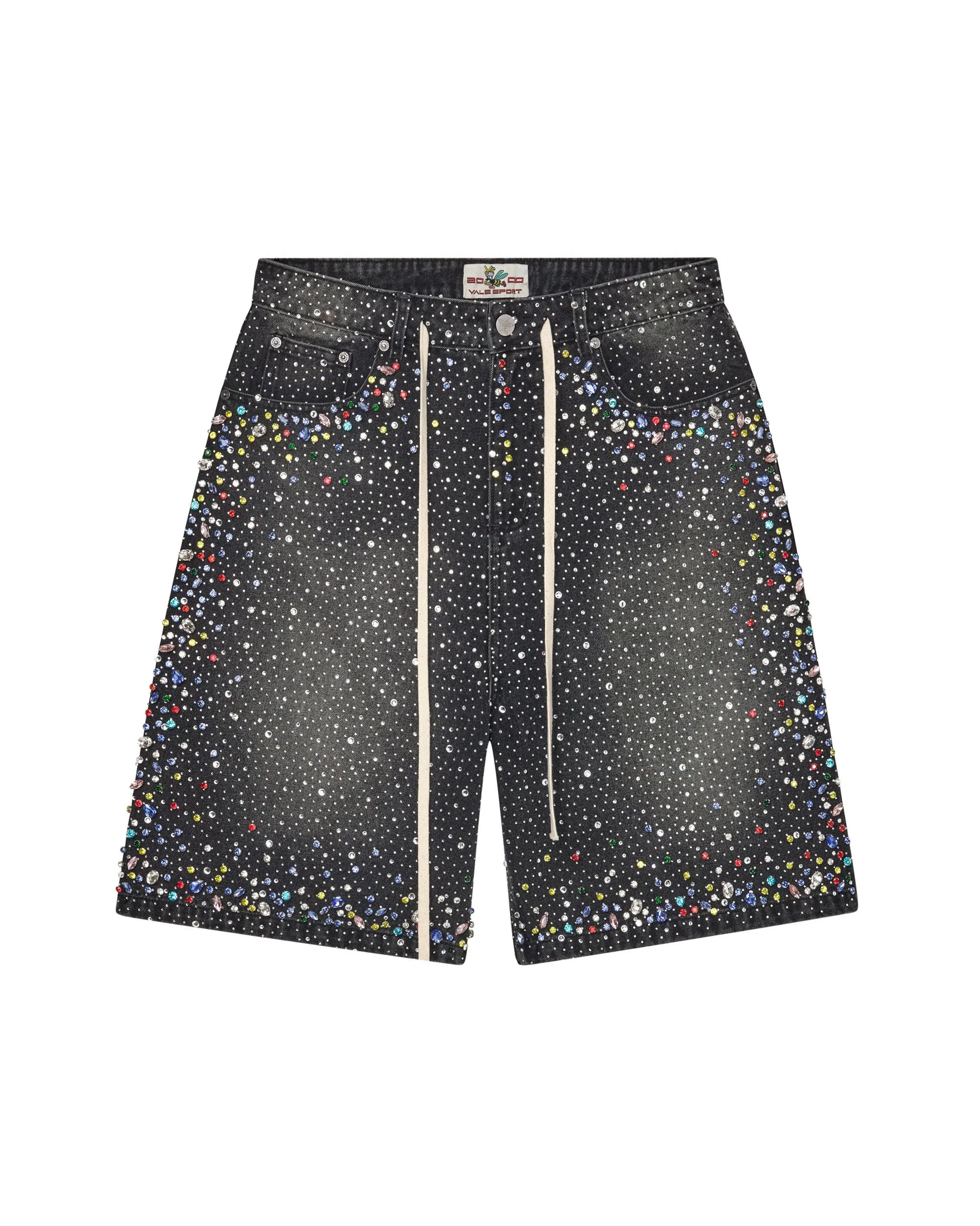 Vale Forever 'Rainstorm V2' Black Jean Shorts