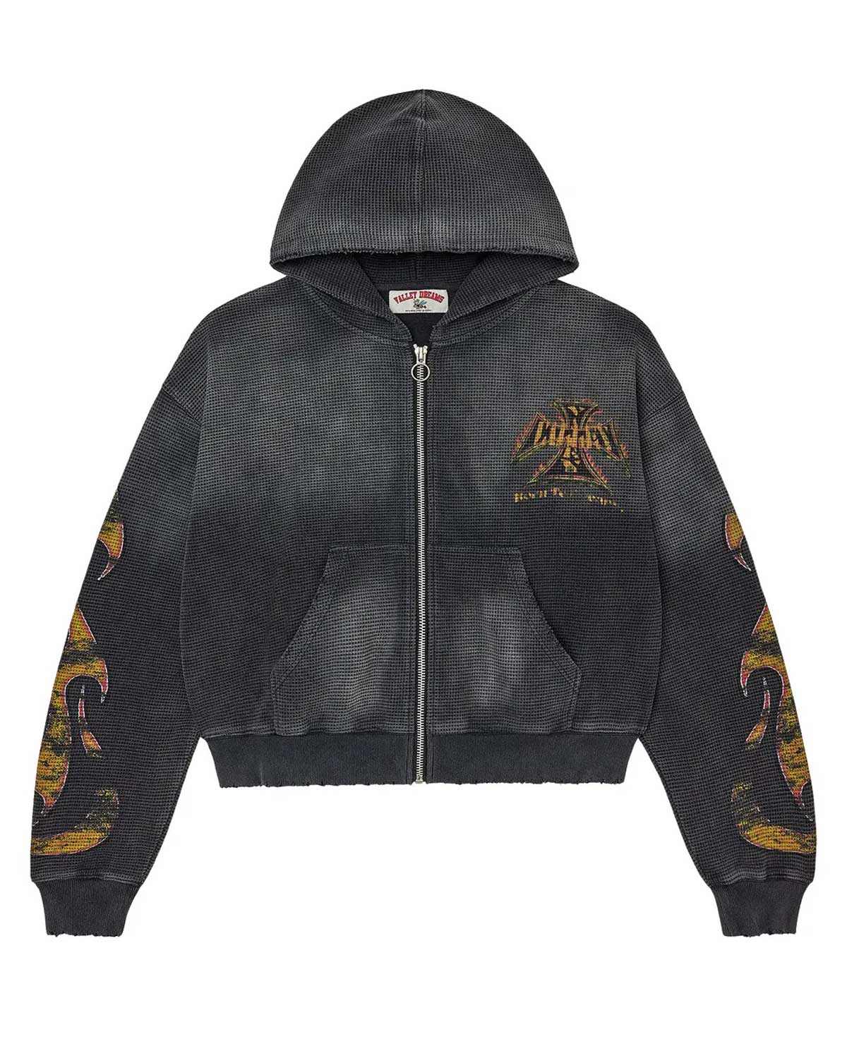 Vale Forever 'Reborn' Black Zip Up Hoodie