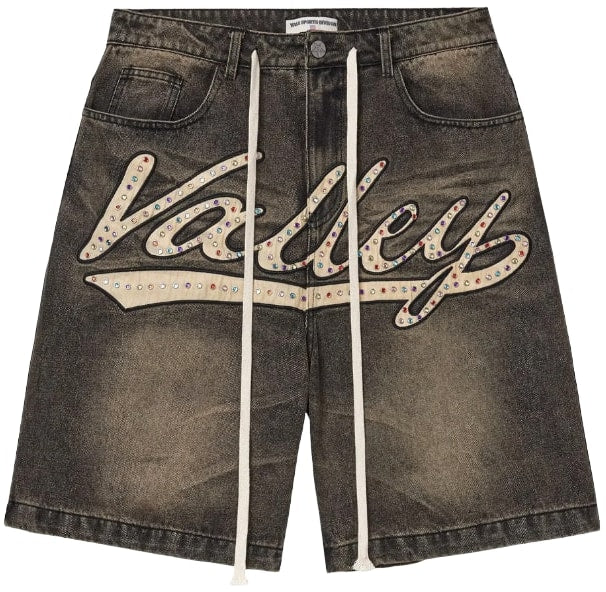 Vale Forever 'Skittles' Grey Jean Shorts