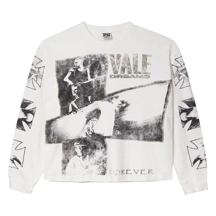 Vale Forever 'Valley Slam' White Thermal Tee