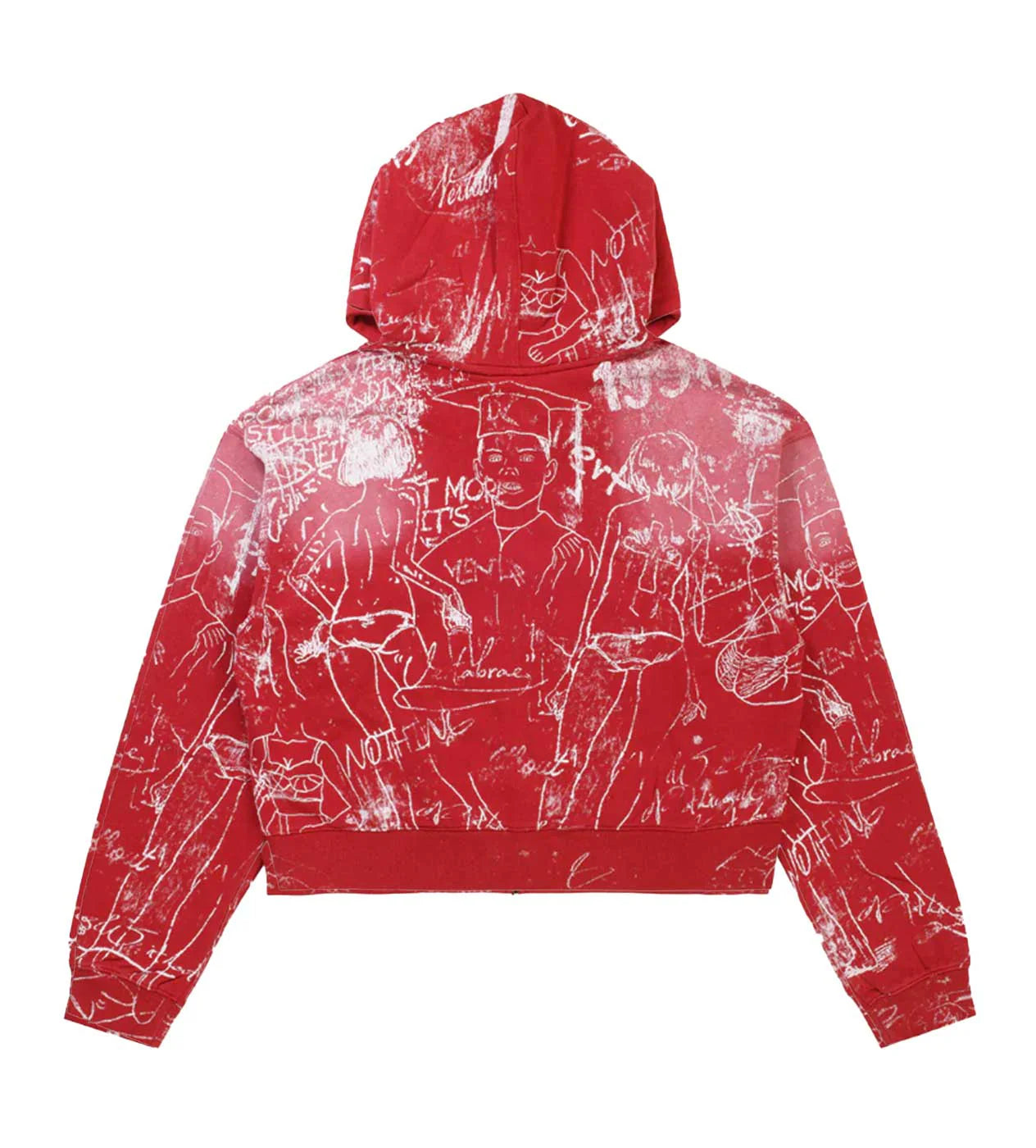 Vertabrae 'Silo Sketch' Red Zip Up Hoodie