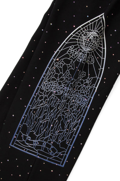 WDW "Stained Glass" Rhinestone Coal Sweats