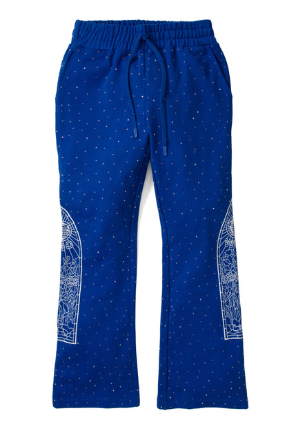 WDW "Stained Glass" Indigo Rhinestone Sweats