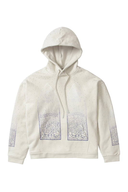 WDW "Stained Glass" Rhinestone Cream Hoodie