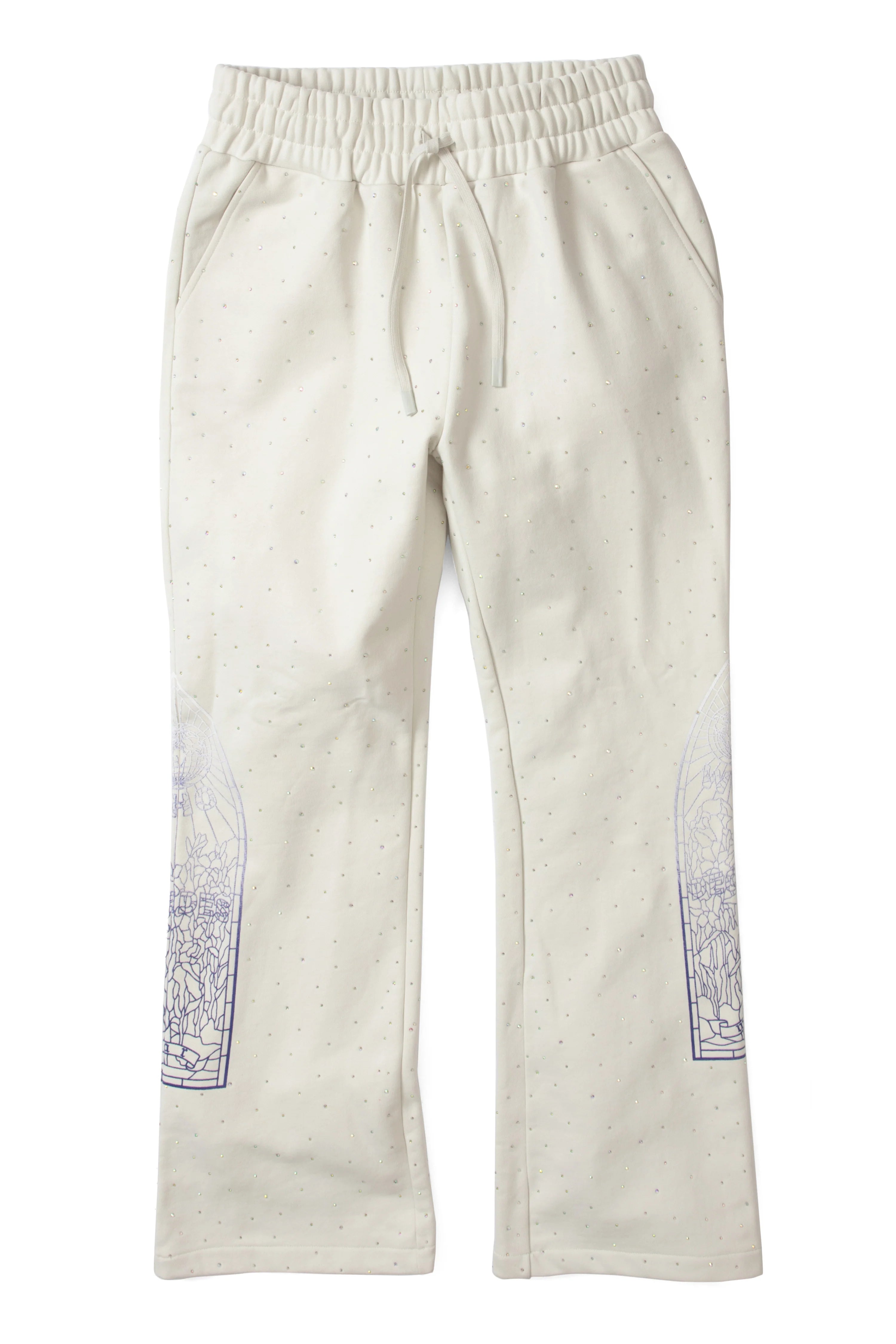 WDW "Stained Glass" Cream Rhinestone Sweats