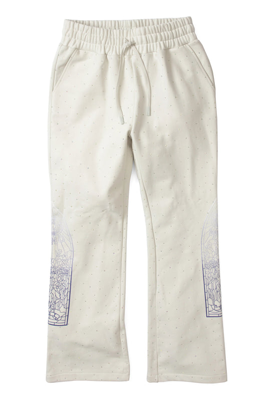 WDW "Stained Glass" Cream Rhinestone Sweats