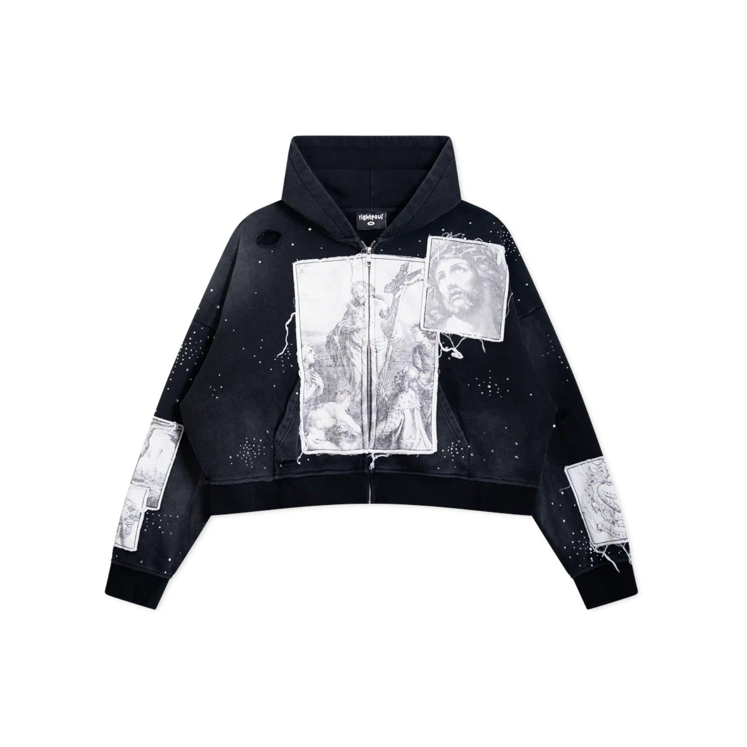 We Are Righteous 'Divine Canvas' Black Hoodie