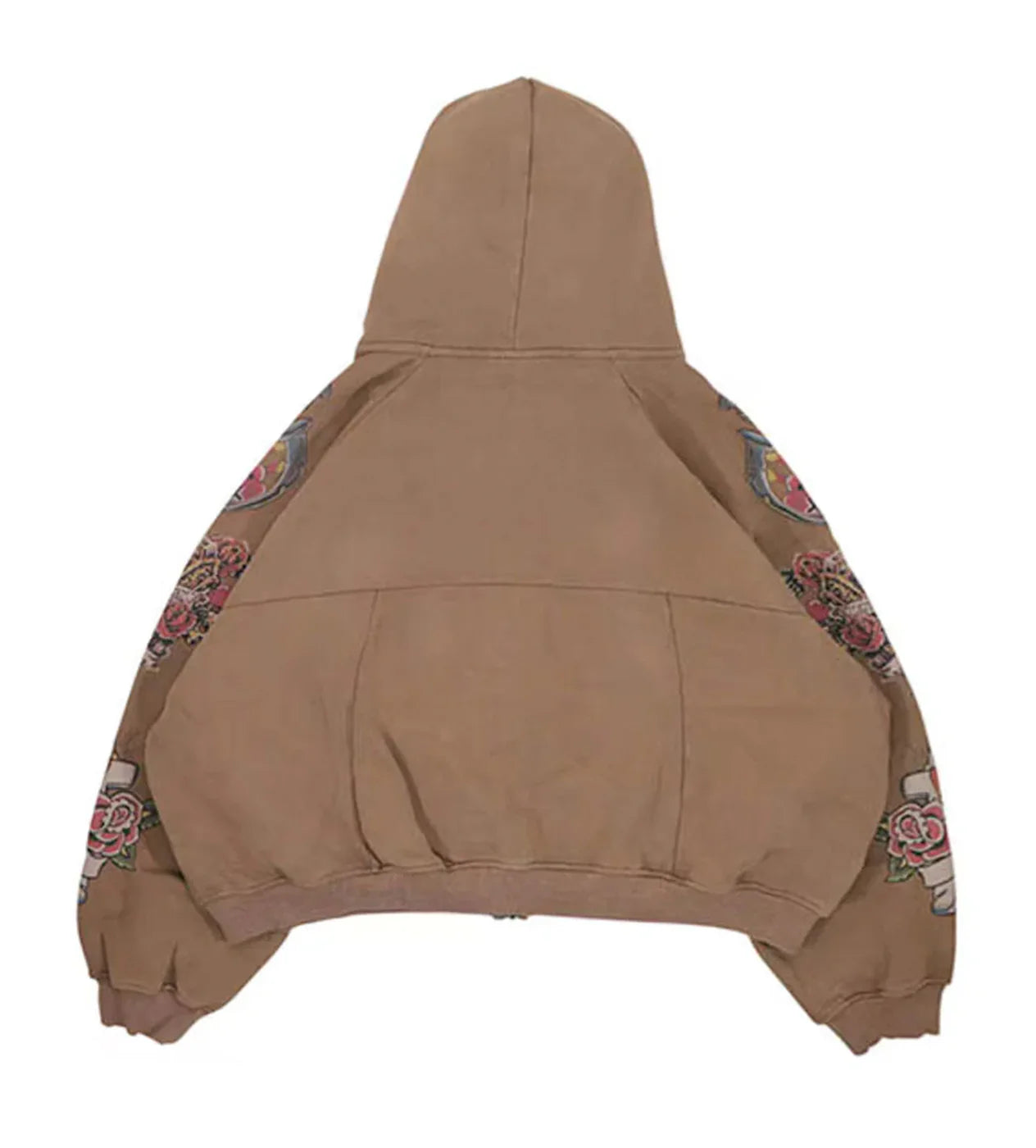 We Are Righteous 'Risen King' Brown Zip Up Hoodie
