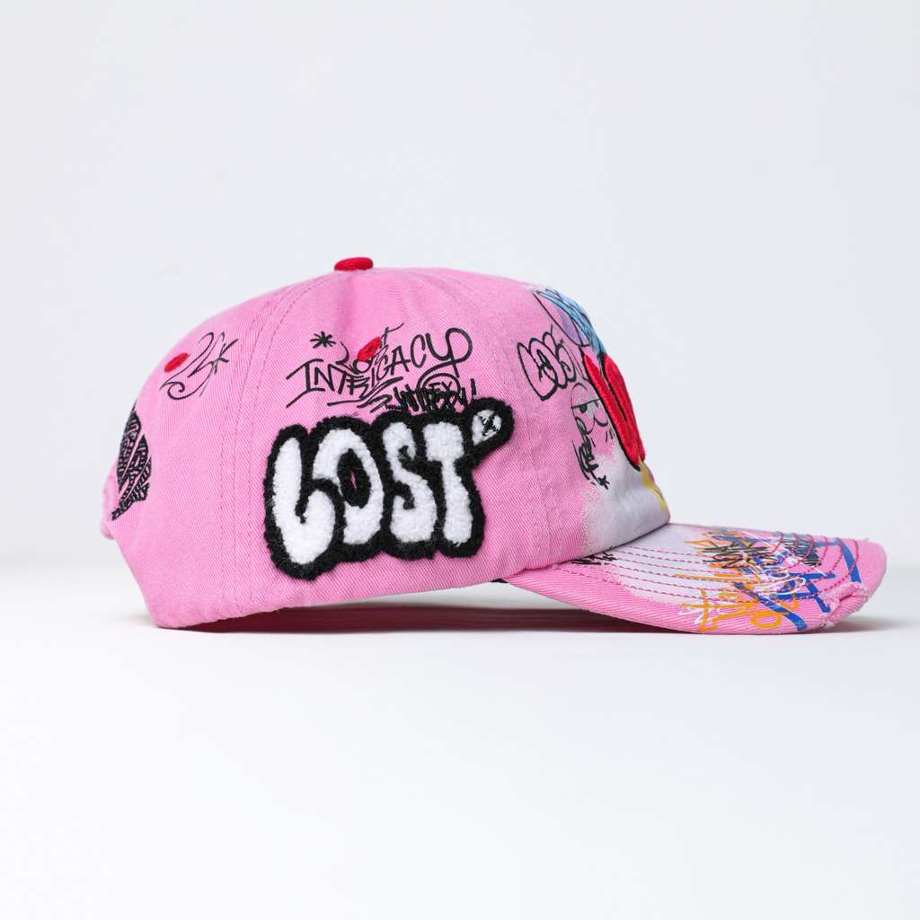 Lost Intricacy 'NY Canvas' Pink Cap