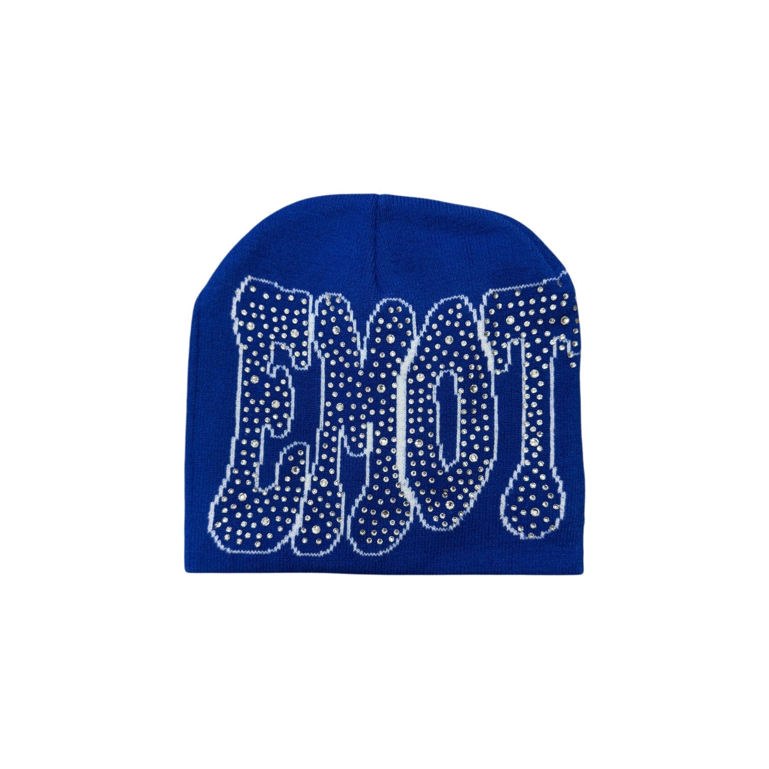 Mixed Emotions 'Rhinestone' Blue Beanie
