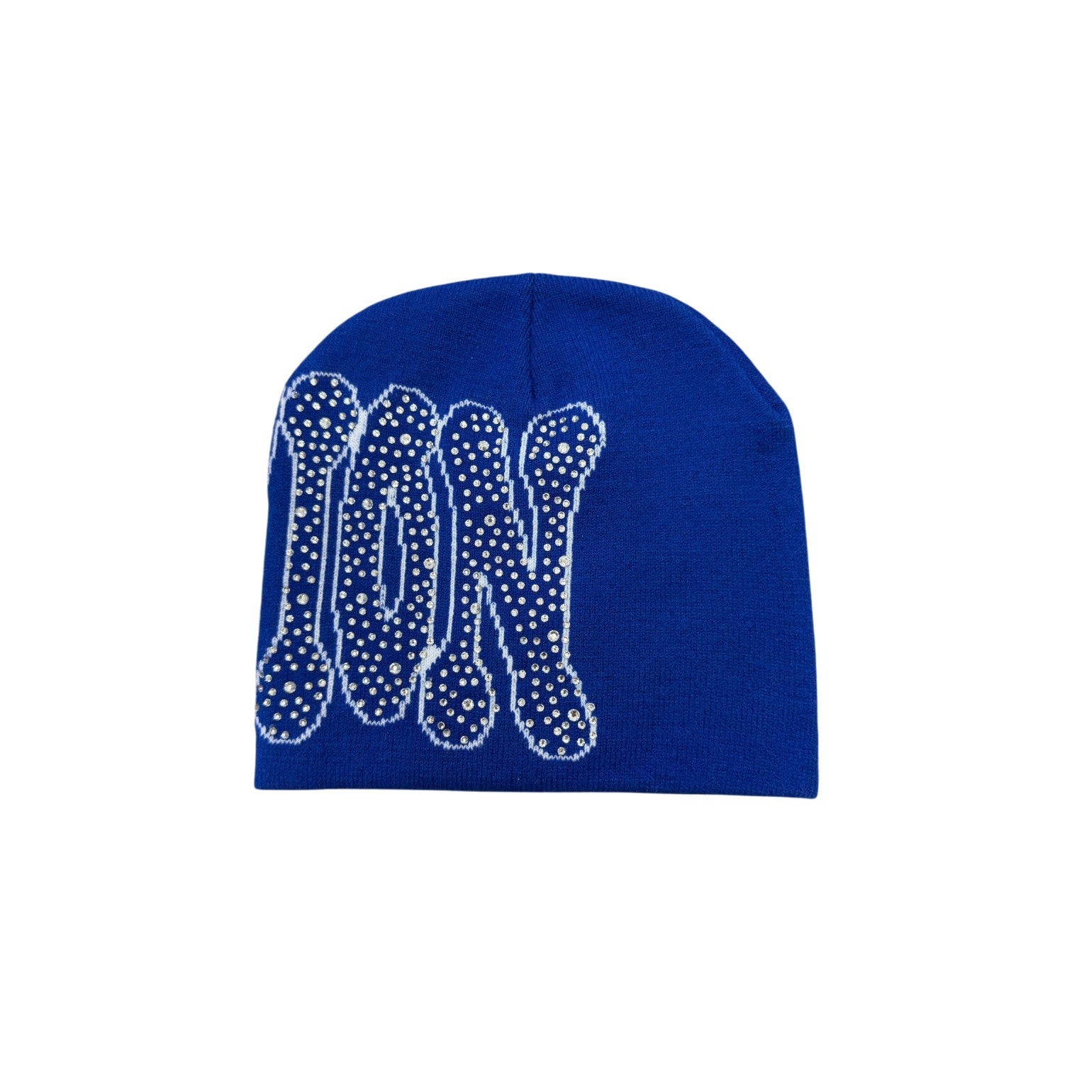 Mixed Emotions 'Rhinestone' Blue Beanie