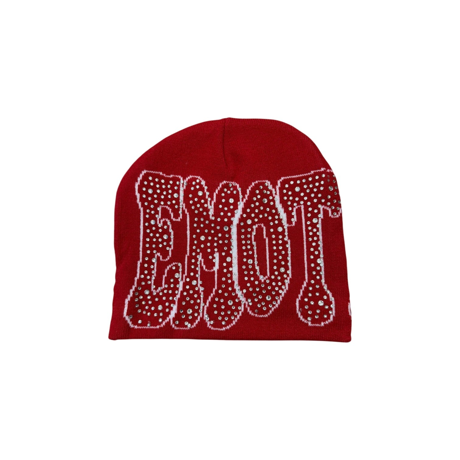 Mixed Emotions 'Rhinestone' Red Beanie