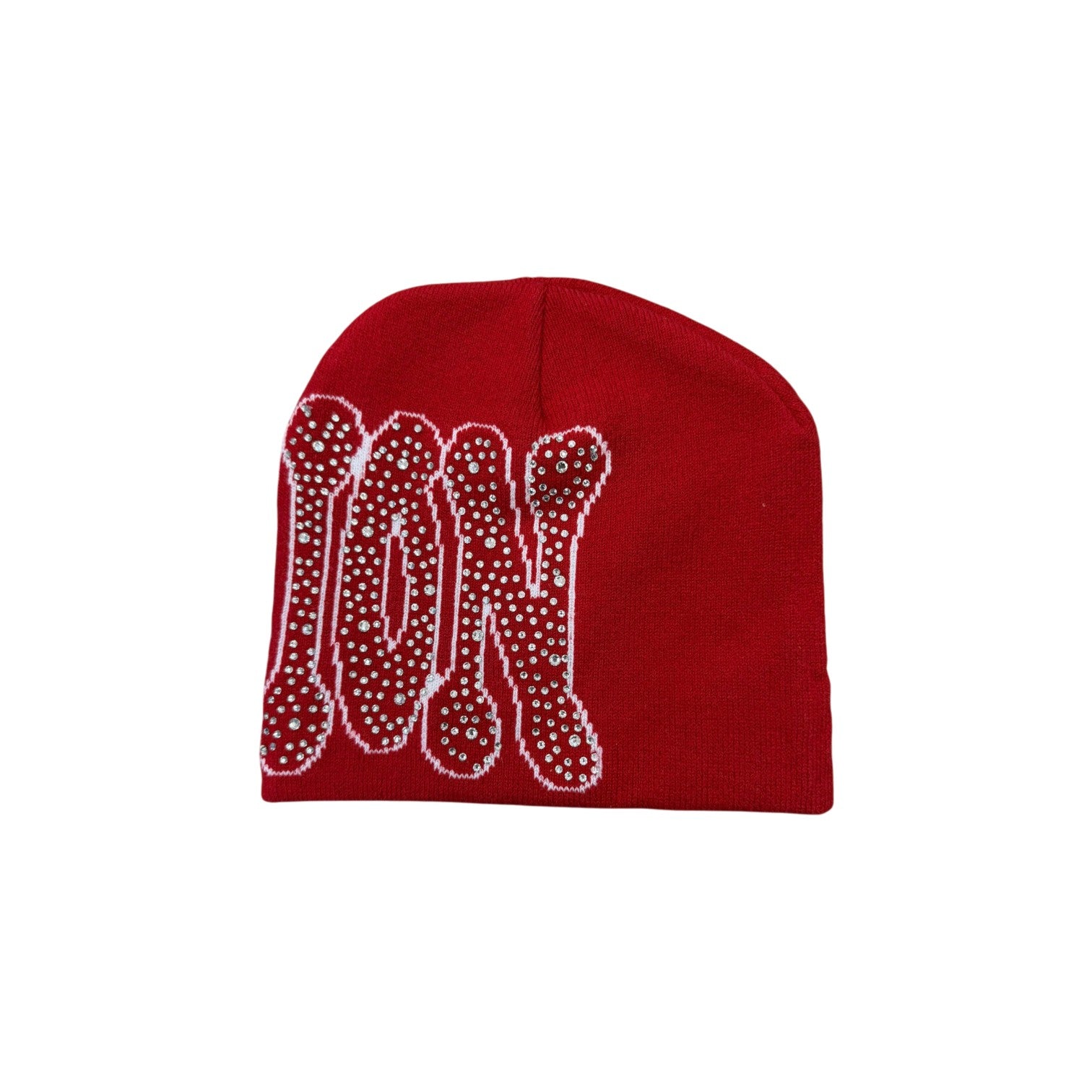Mixed Emotions 'Rhinestone' Red Beanie