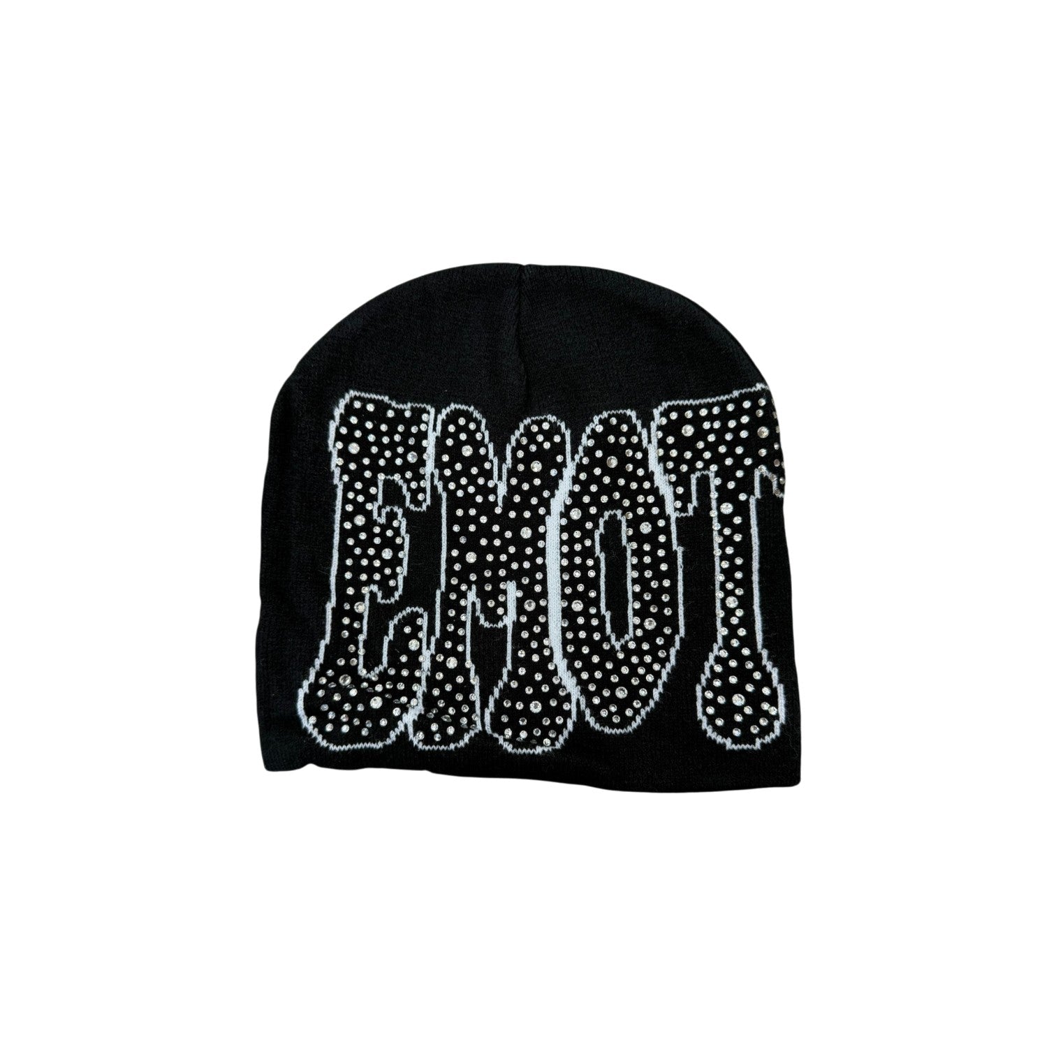 Mixed Emotions 'Rhinestone' Black Beanie