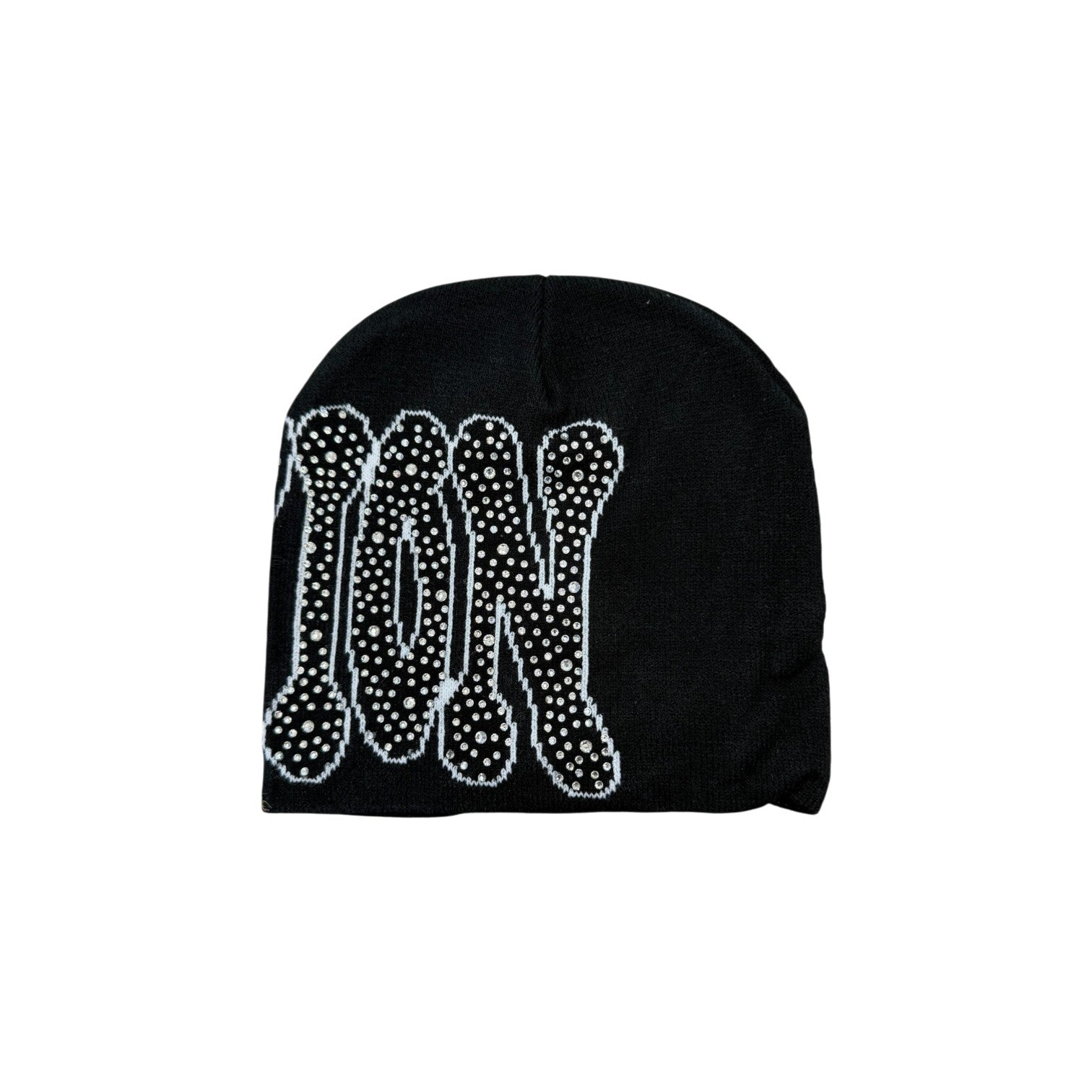 Mixed Emotions 'Rhinestone' Black Beanie