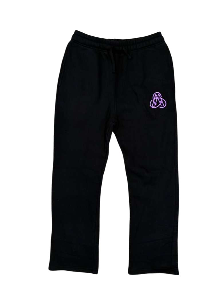 Chamber 13 Studio 'Logo' Black & Purple Sweats